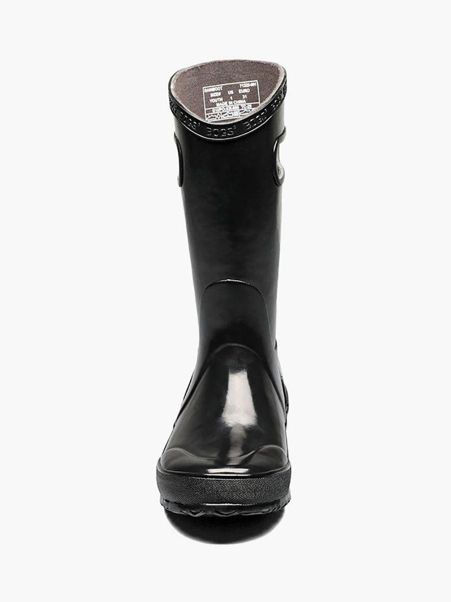 Solid Black Rainboot (9c-6Y)