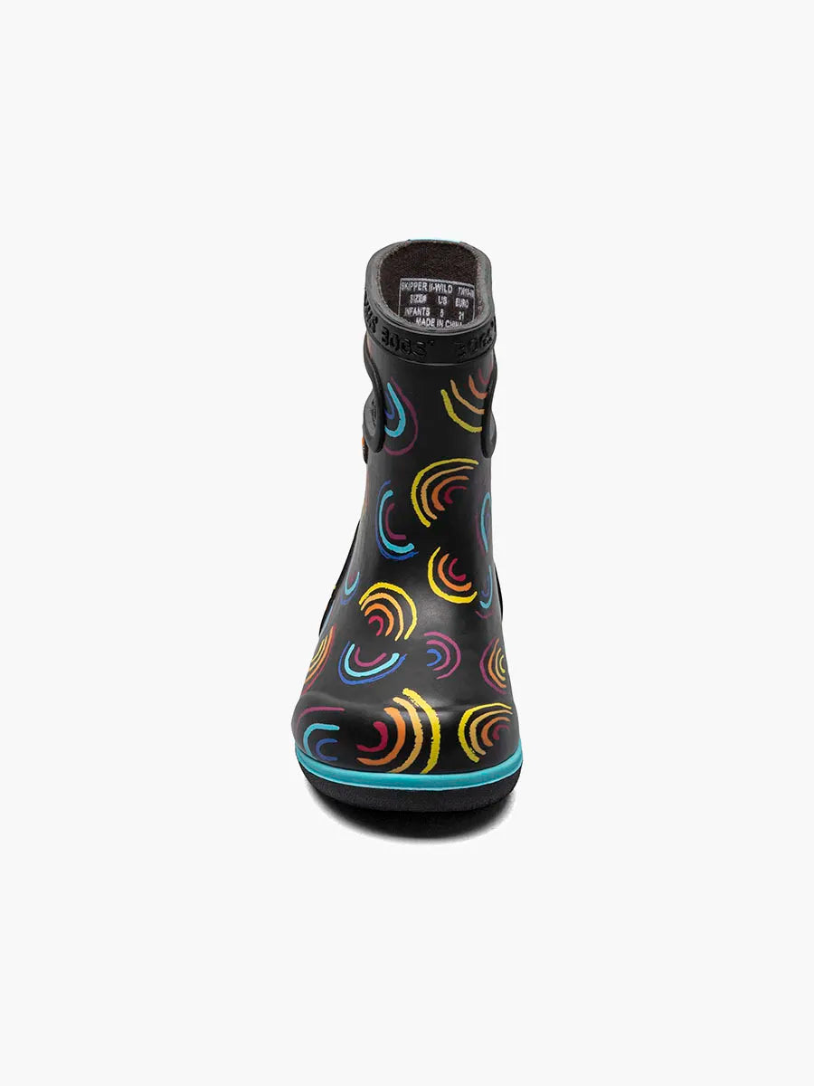 Skipper II Wild Rainbows Black Multi (4c-10c)
