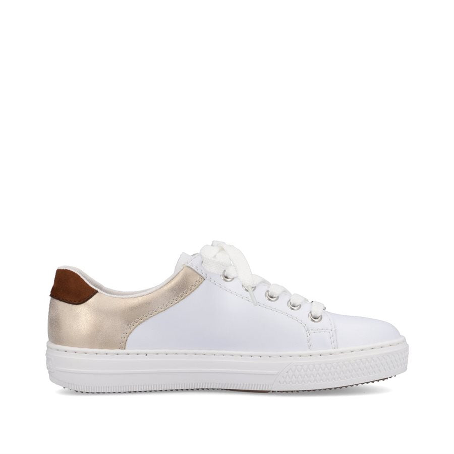 L59A1-81 White/Shell Multi Lace/Side Zip