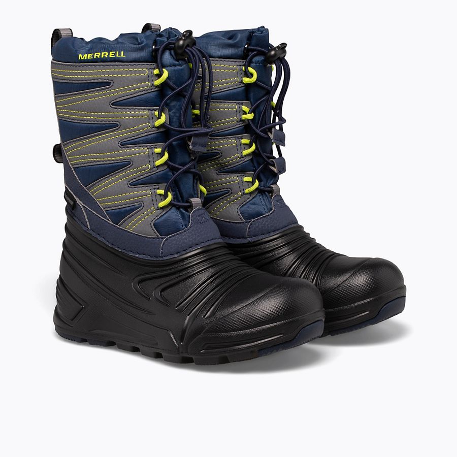 Snow Quest Lite 3.0 Navy/Black/Grey (Size 11c-7Y)