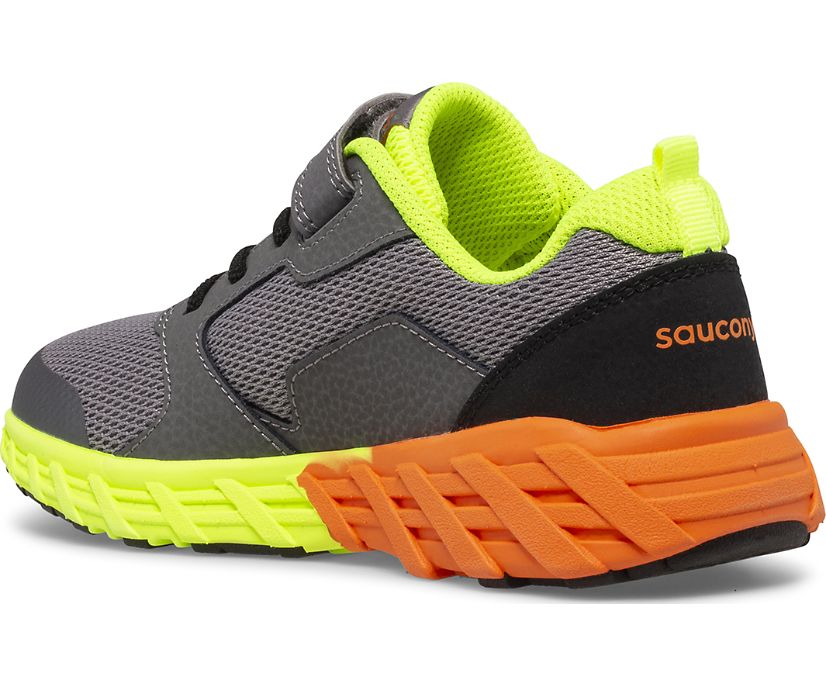 Wind A/C 2.0 Grey/Citron/Orange (Sizes 10.5c-4Y)