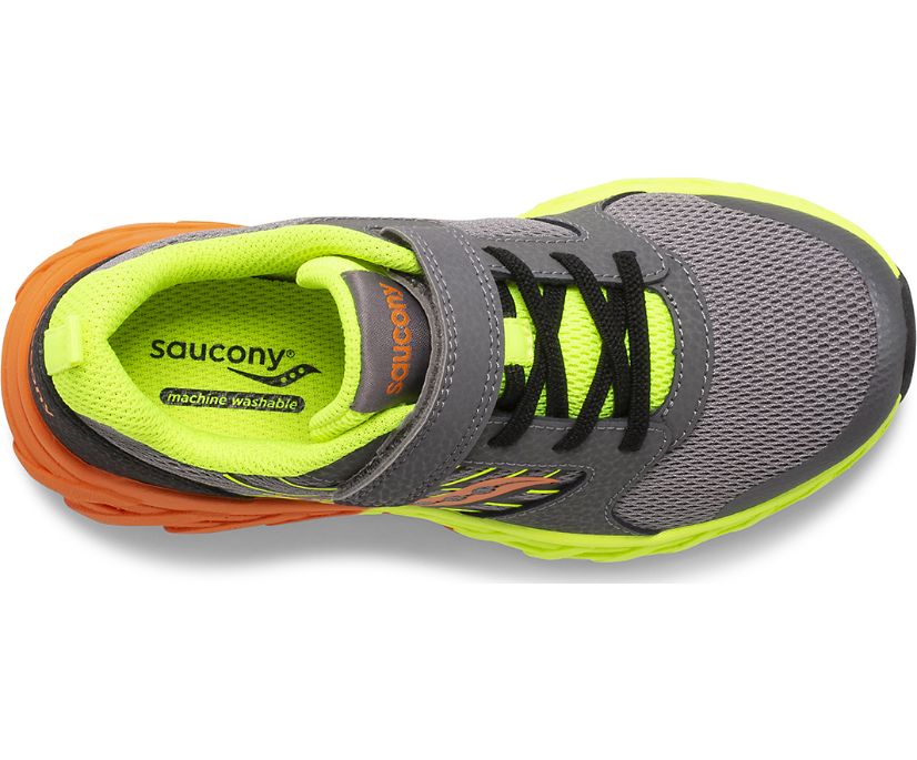 Wind A/C 2.0 Grey/Citron/Orange (Sizes 10.5c-4Y)