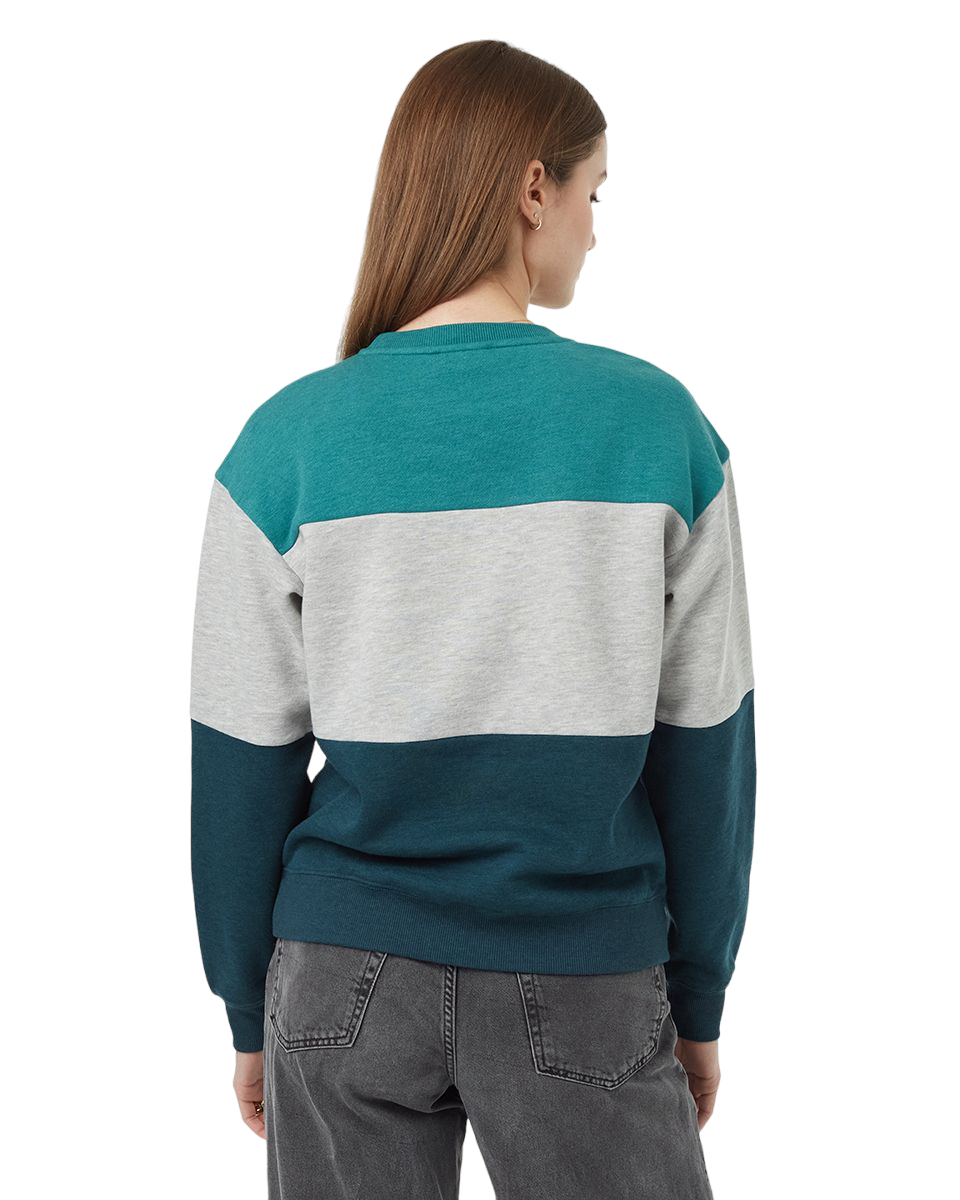 TreeFleece Blocked Crew (North Sea/Grey Heather/Reflecting Pond)