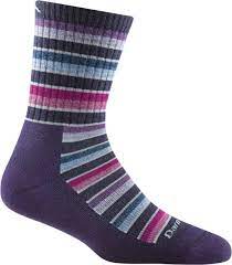 Women's Hiker Decade Stripe Micro Crew Midweight Blackberry