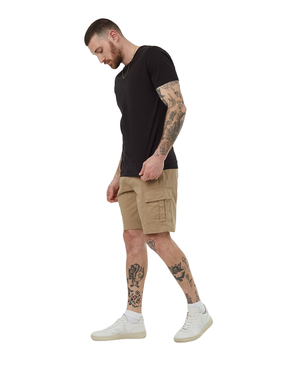 Twill Cargo Short (Khaki)