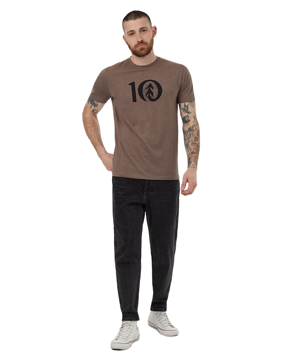 Woodgrain Ten T-Shirt (Falcon Heather/Meteorite Black)