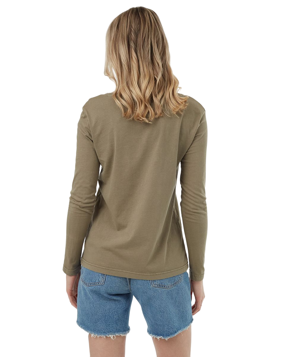 Regenerative Cotton Longsleeve (Deep Lichen Green)