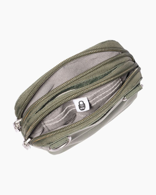 Modern Take Two RFID Crossbody Thyme