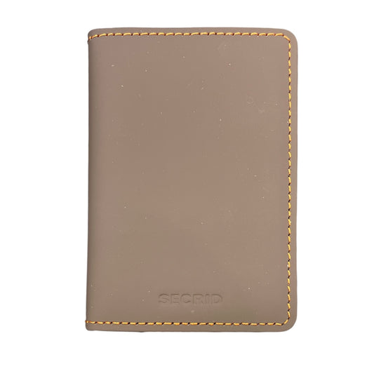 Slimwallet Matte Truffle and Orange