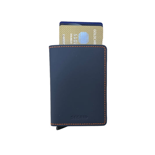 Slimwallet Matte Nightblue & Orange