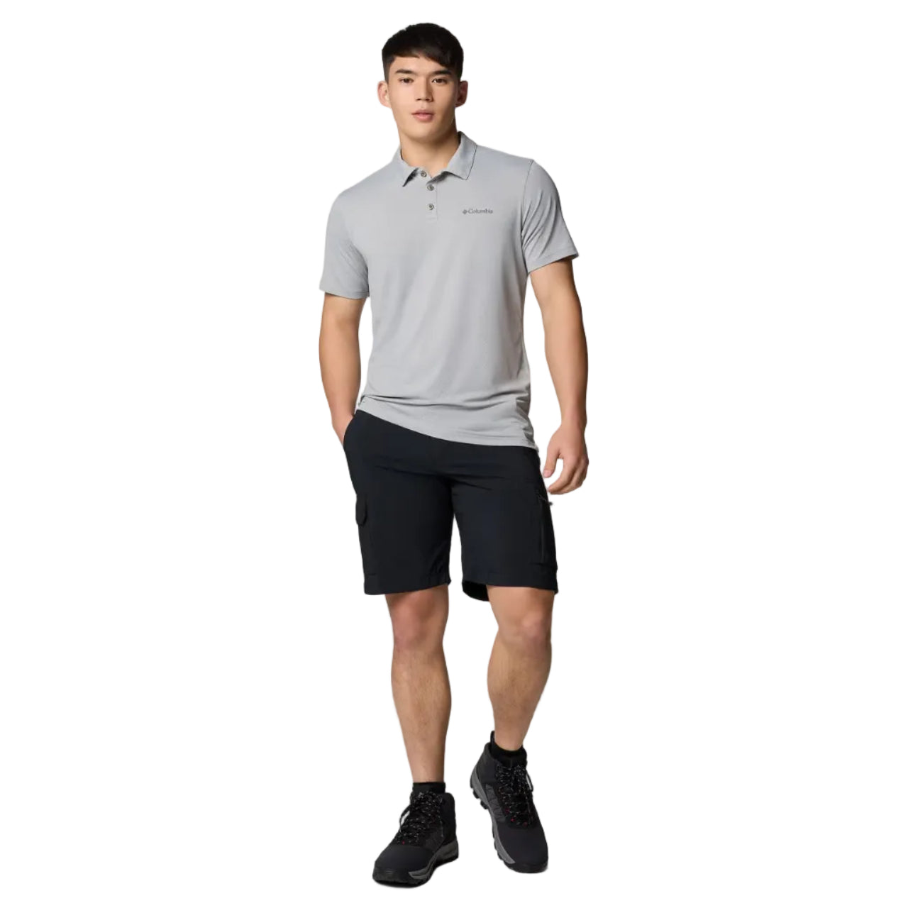Men's Tech Trail Utility Polo (Columbia Grey)