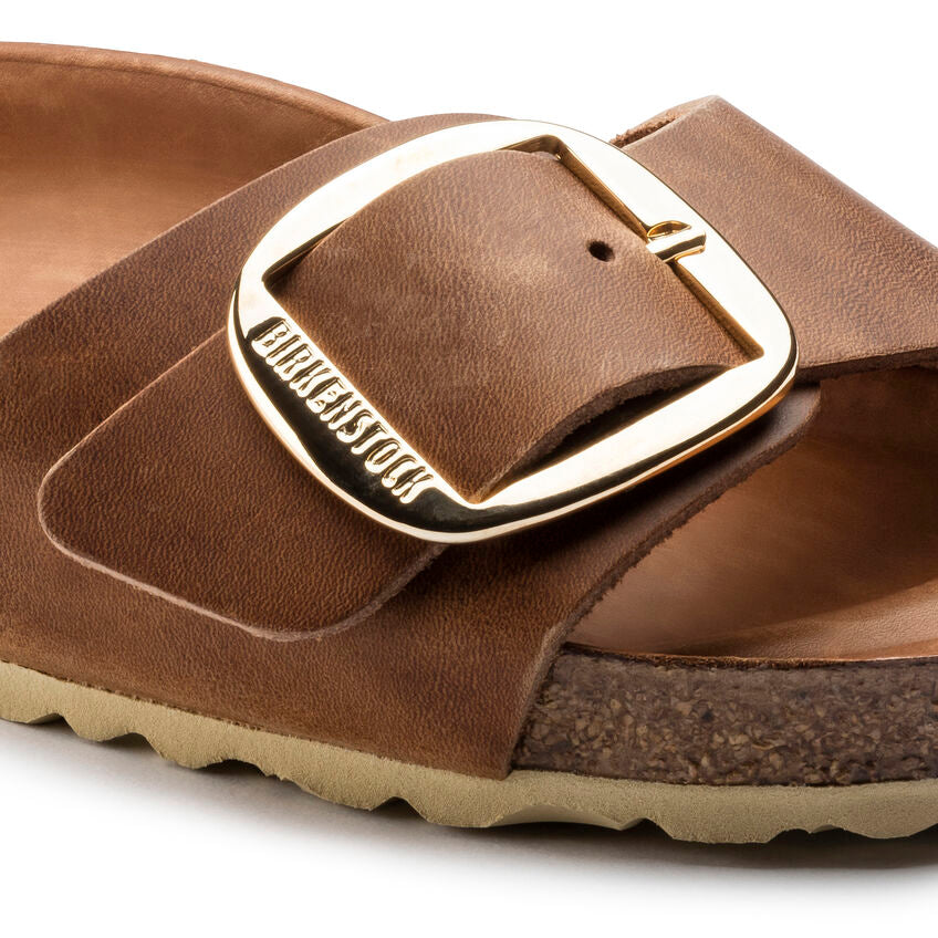 Madrid Big Buckle Cognac Narrow