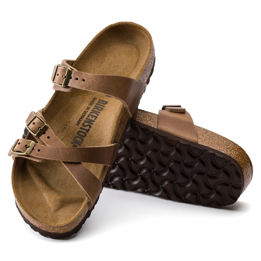 Franca Oiled Leather Tobacco Brown