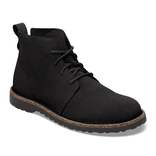 Women's Birkenstock Uppsala Mid Suede Boots Black