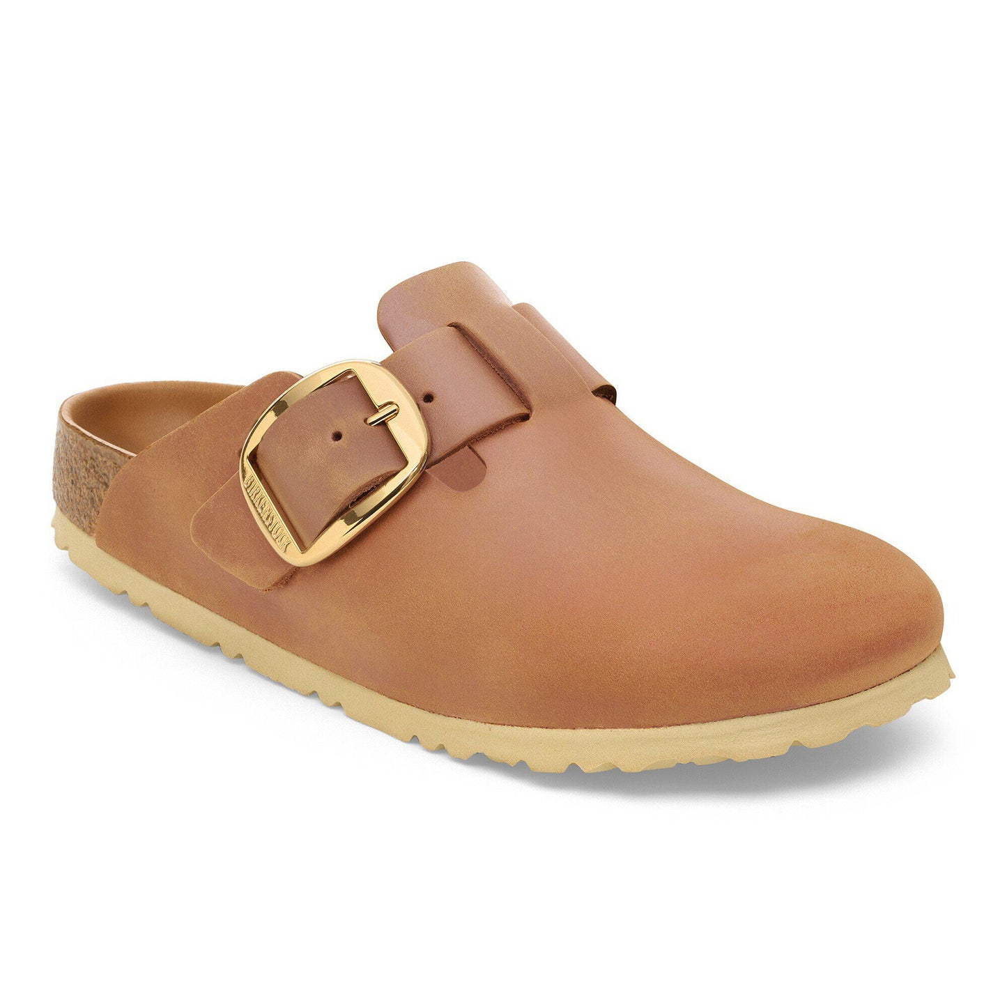 Boston Big Buckle Oiled Leather Cognac Narrow