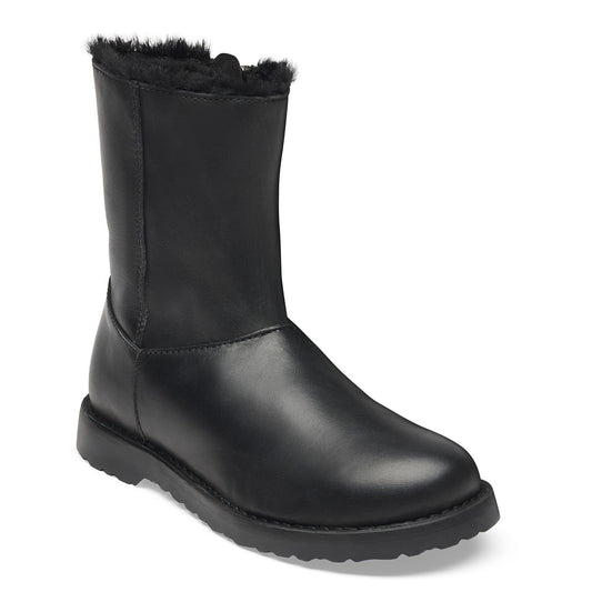 Women's Birkenstock Uppsala Zip Shearling Leather Black