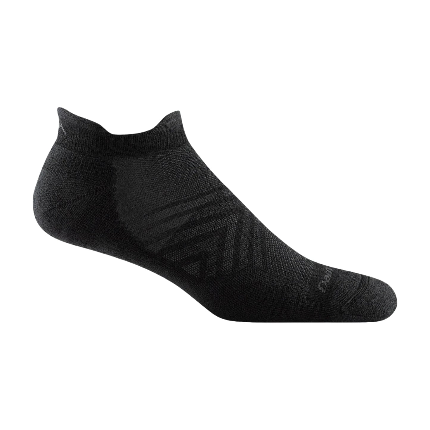 Men's Run No Show Tab No Cushion Ultra-Lightweight Running Sock Black (1033)