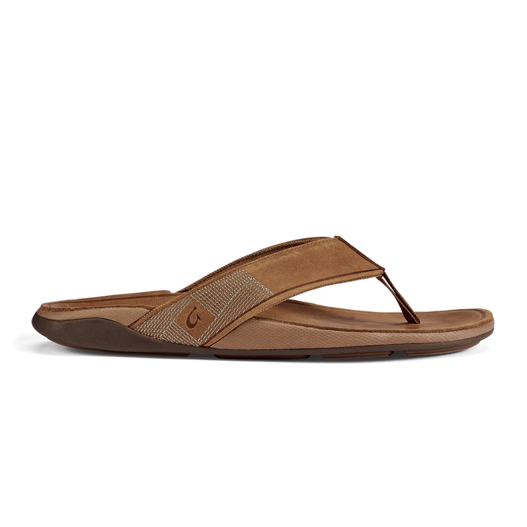 Men's Tuahine Flip Flop Sandals Toffee/Toffee