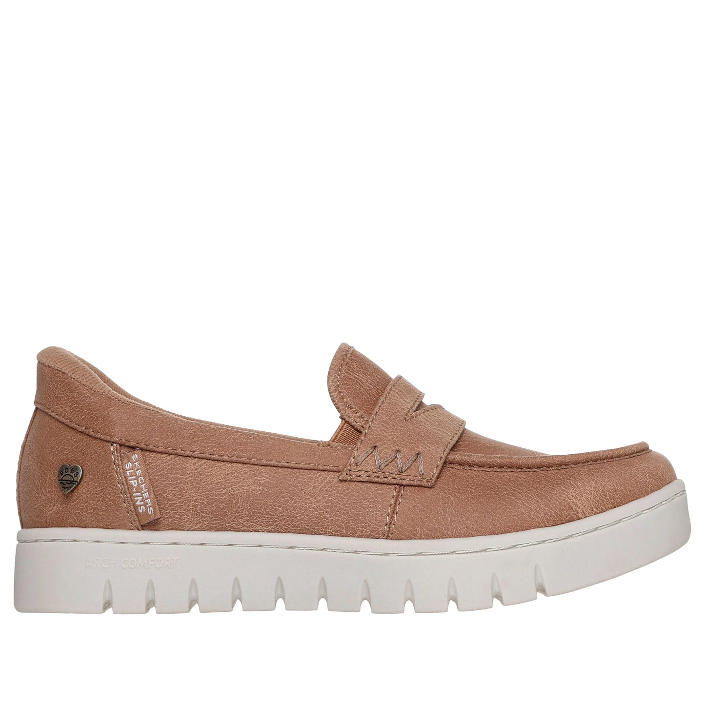 Women's Skechers Slip-Ins: BOBS Arch Comfort Sunfest Tan