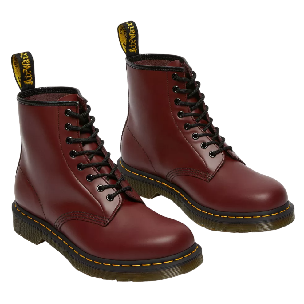 Cherry Red Smooth 8 Eye Boot