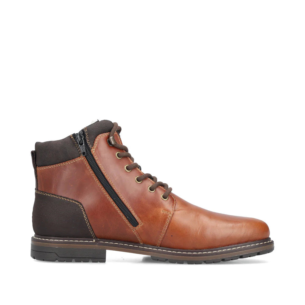 13740-24 Amaretto Ankle Lace/Side Zip RTex