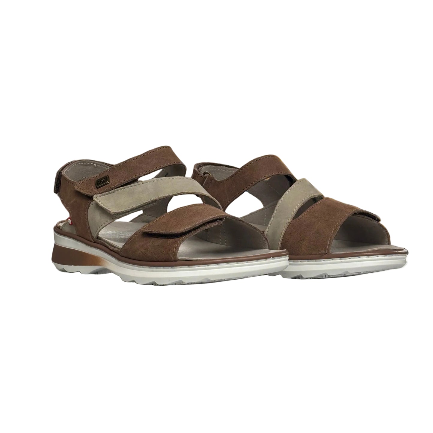 Women's Minerva Cognac/Off White Wide