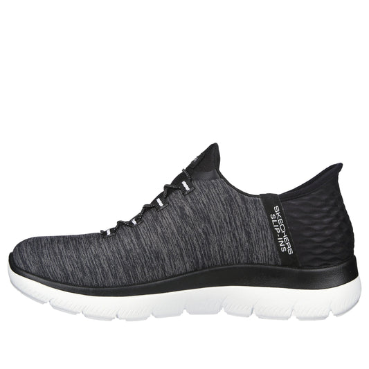 Women's Skechers Slip-Ins: Summits-Dazzling Haze Black/White