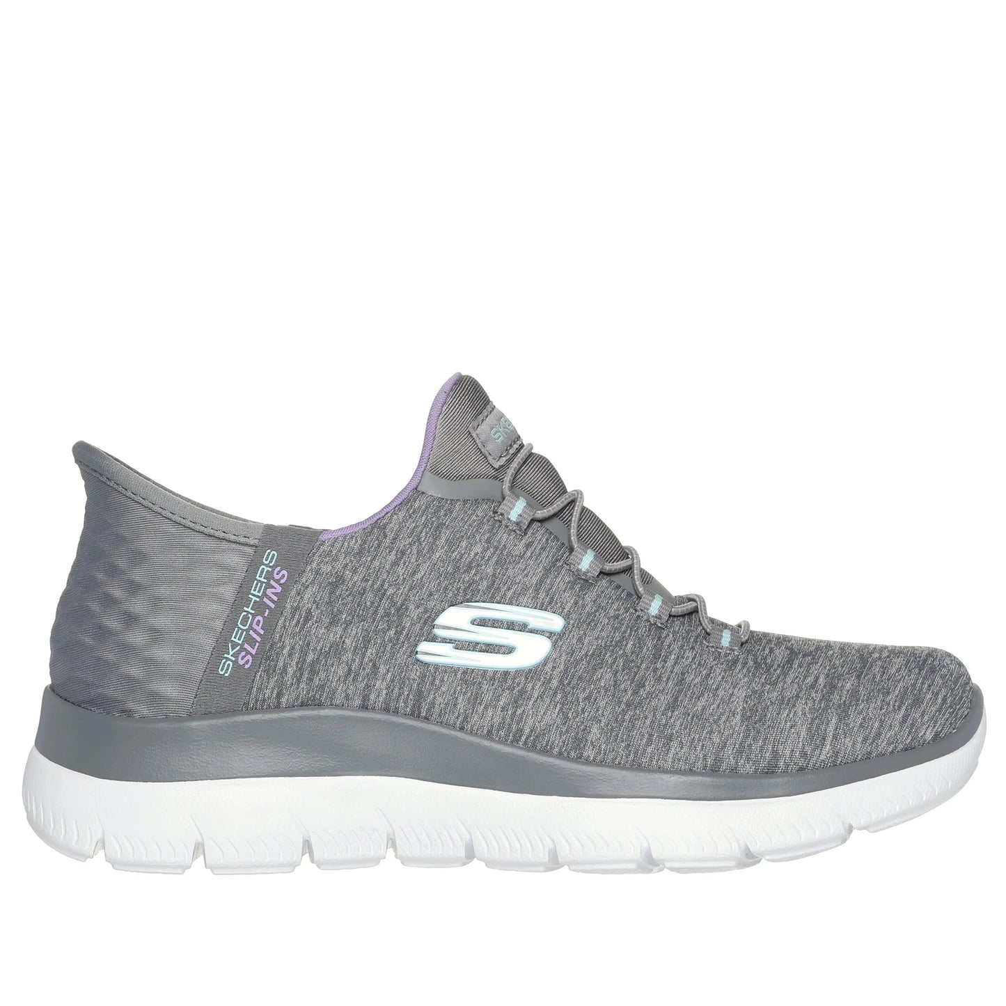 Women's Skechers Slip-Ins: Summits-Dazzling Haze Grey/Multi