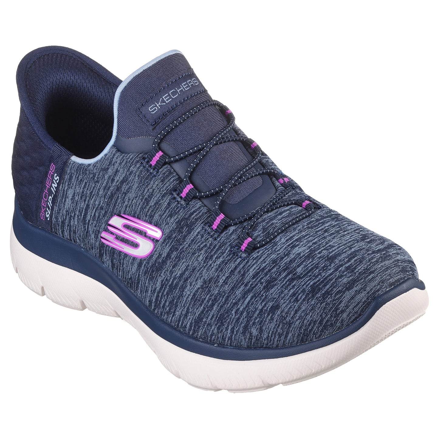 Women's Skechers Slip-Ins: Summits-Dazzling Haze Navy/Purple