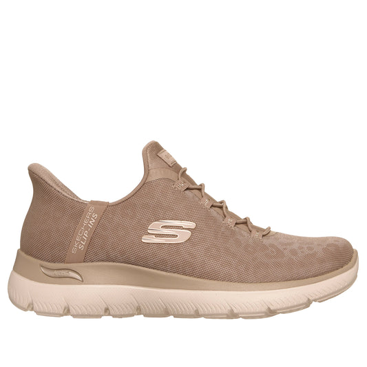 Women's Skechers Slip-Ins: Arch Fit Summits - Luxe Leopard Taupe/Gold