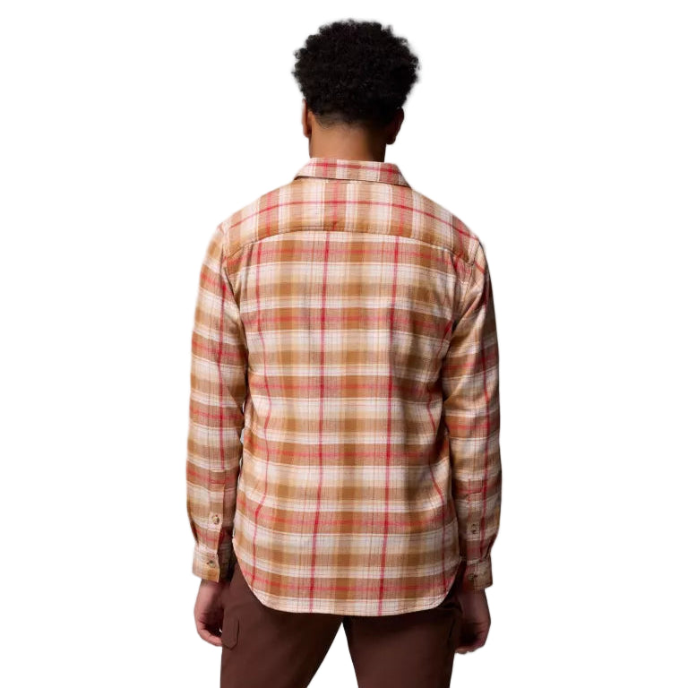 Men's Cornell Woods Flannel Long Sleeve Shirt (Mountain Red)