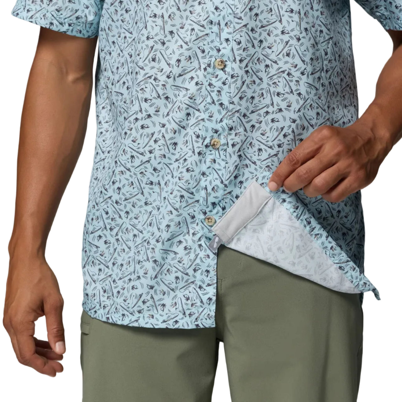 Men's Super Slack Tide Camp Shirt (Marine Light Gone Fishing)