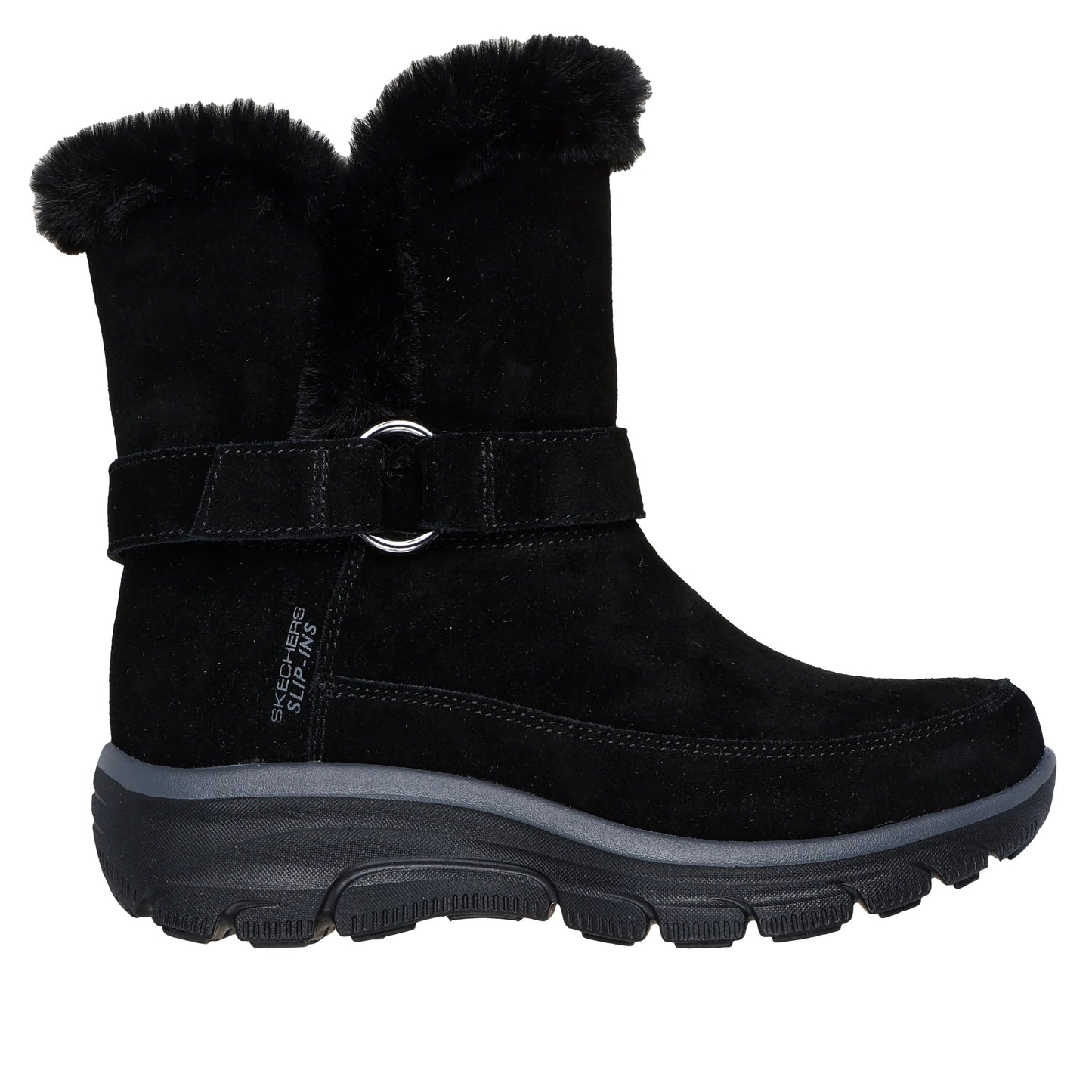 Women's Skechers Slip-ins Relaxed Fit: Easy Going - Dreamers Luxe Vibes Black