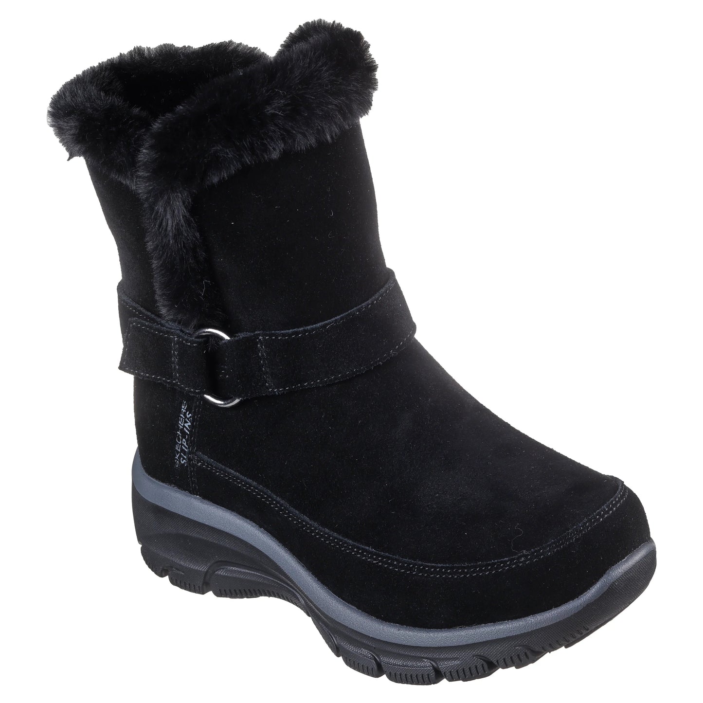 Women's Skechers Slip-ins Relaxed Fit: Easy Going - Dreamers Luxe Vibes Black