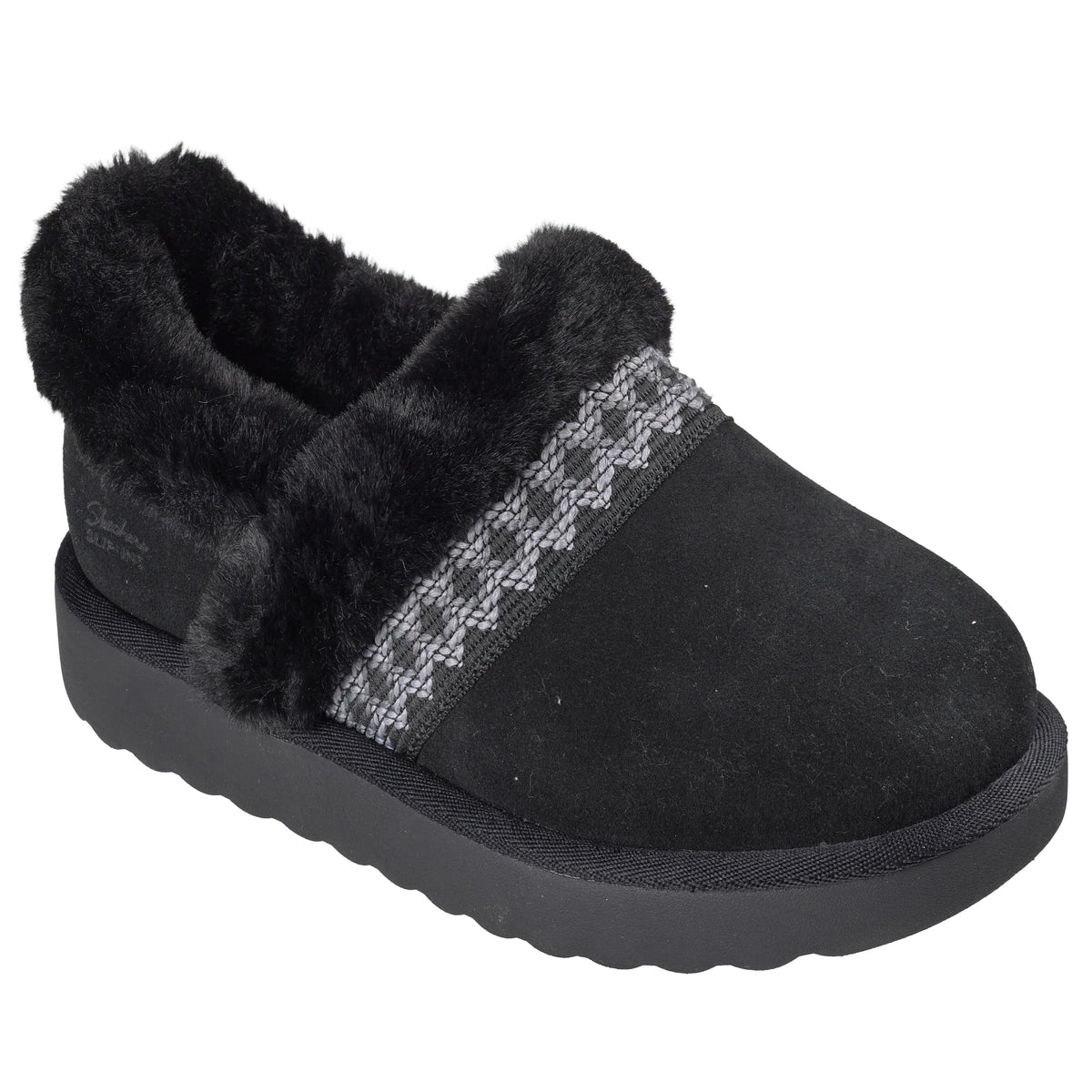 Women's Skechers Slip-ins Relaxed Fit: Cozy Chateau - Soft Lounge Black
