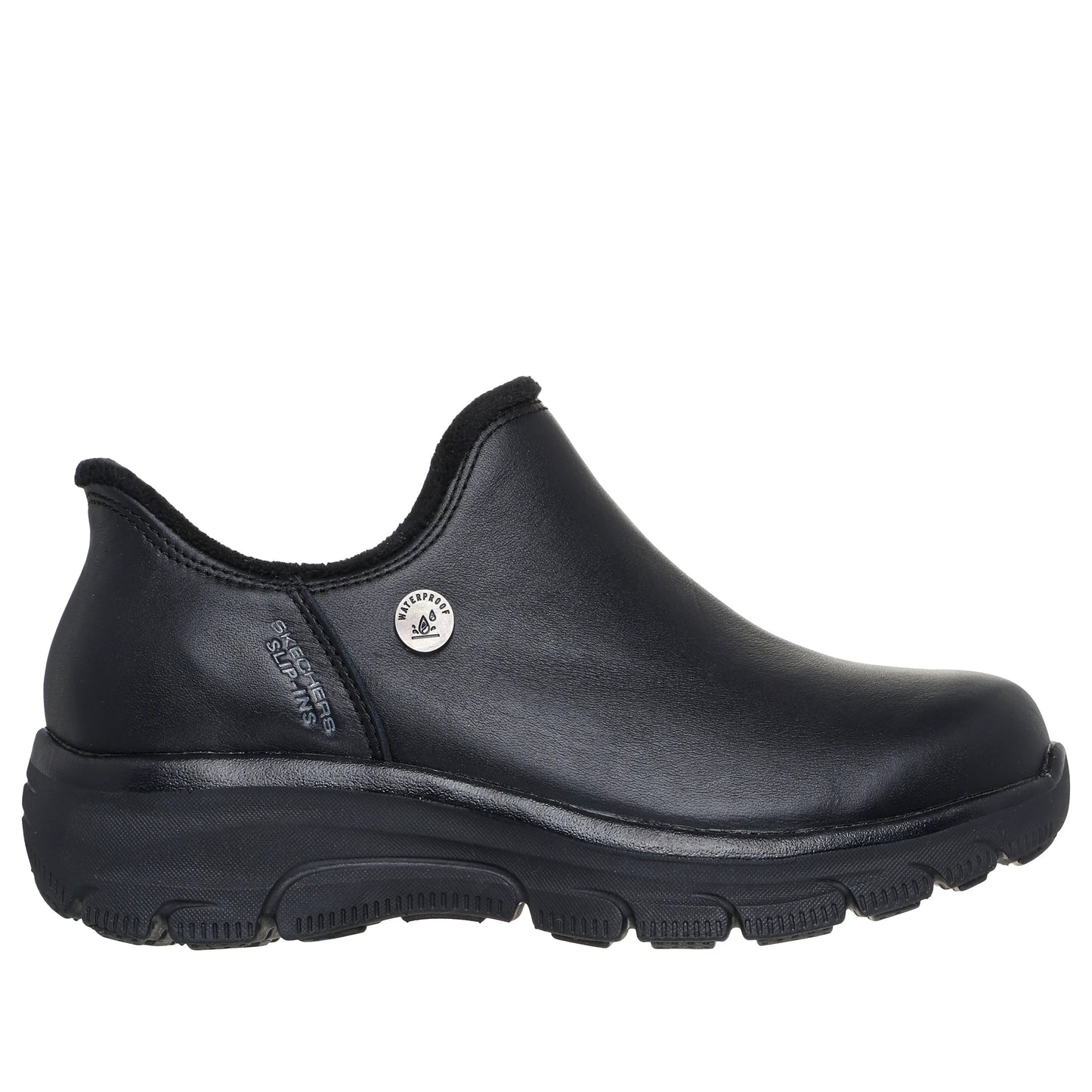 Women's Skechers Slip-ins Waterproof: Easy Going - Winter Wind Black