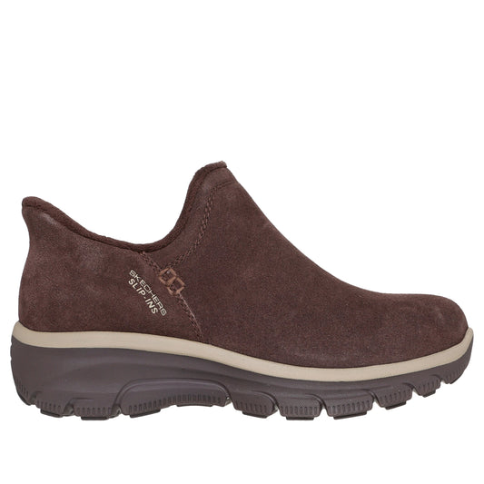 Women's Skechers Slip-ins Relaxed Fit: Easy Going - Modern Hour 2 Chocolate