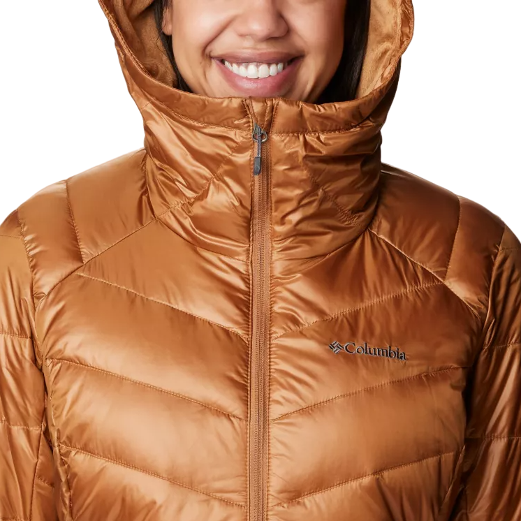 Joy Peak Mid Insulated Hooded Jacket Camel Brown