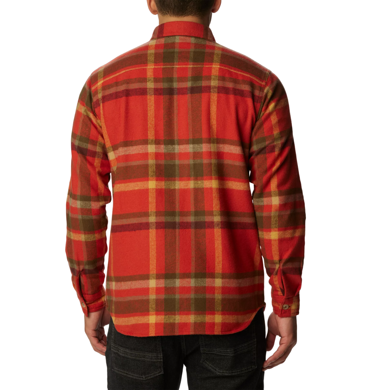 Men's Pitchstone Heavyweight Flannel Shirt Warp Red Macro Multi