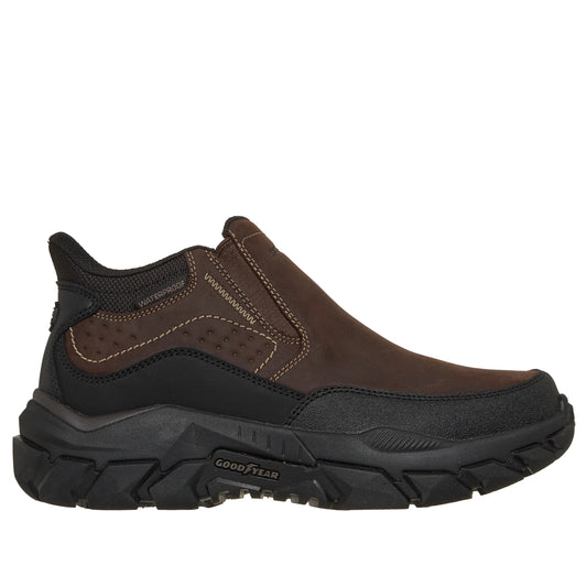 Men's Slip-Ins Waterproof Relaxed Fit: Santoro-Rayder Chocolate/Black