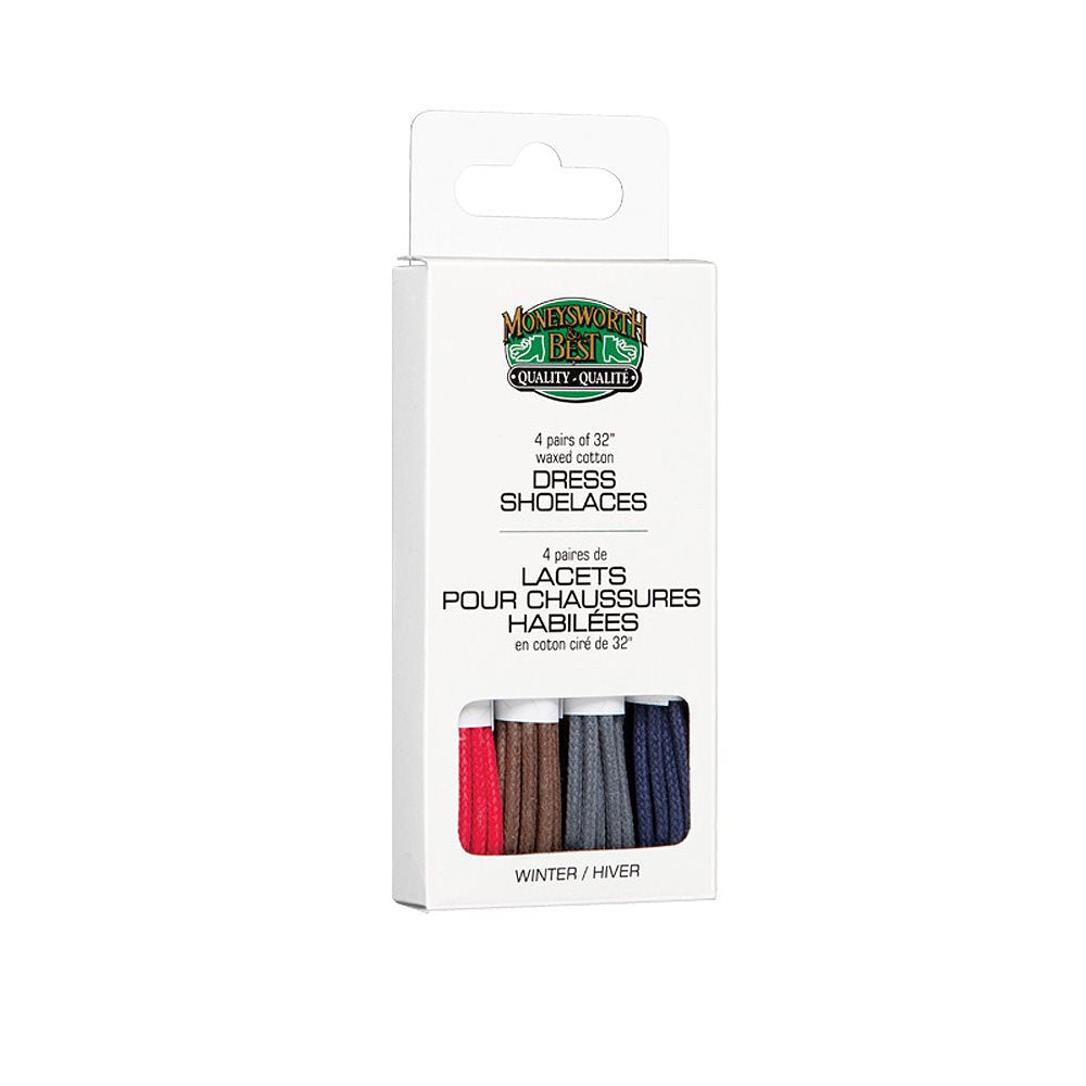 Dress Waxed Laces 4 Pack - Winter