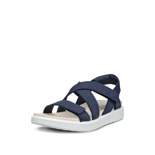 Women's Leather Strap Soft Sandal Cross Strap Marine