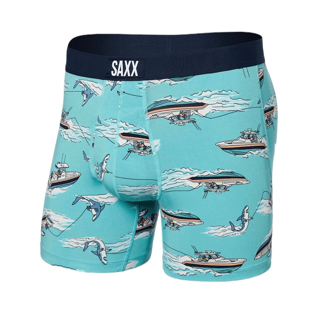 Ultra Super Soft Boxer Brief - Sharkski Turquoise