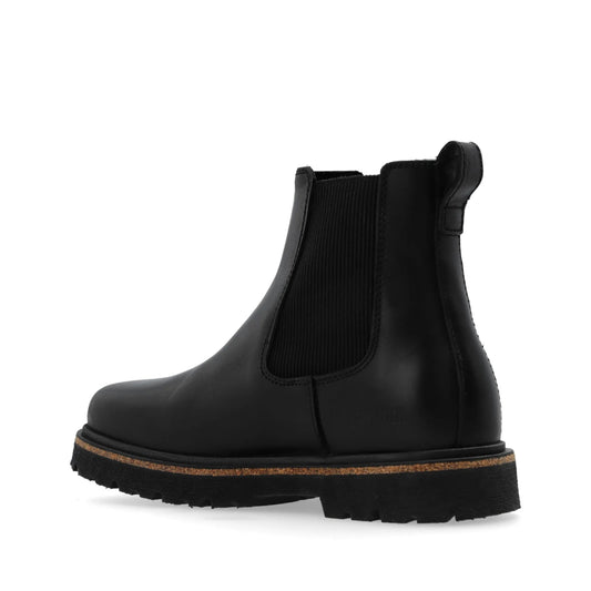 Men's Birkenstock Highwood Slip-On Leather Boots Black