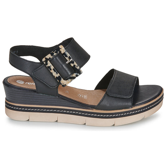 D2L53-00 Black Multi Velcro Leopard Buckle