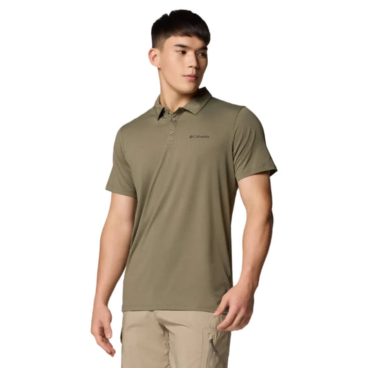 Men's Tech Trail Utility Polo (Stone Green)
