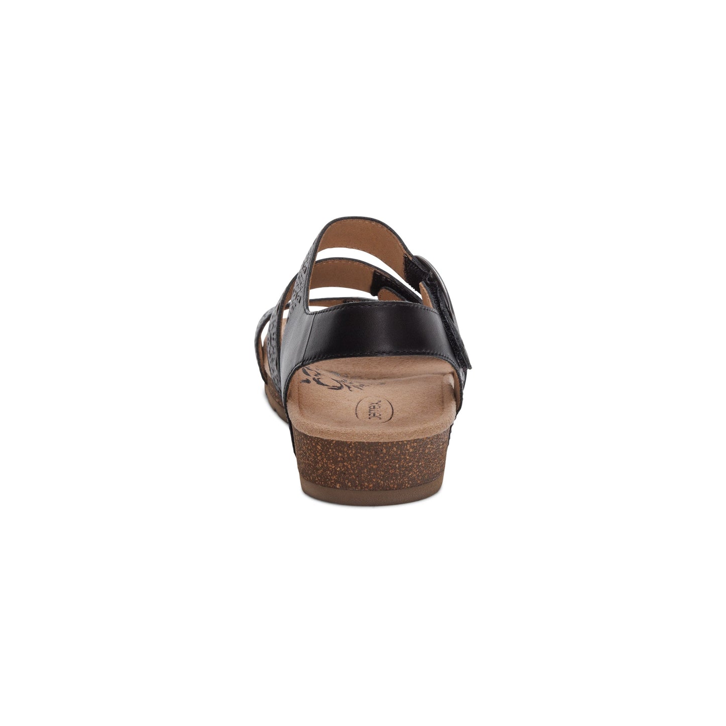 Women's Lilly Adjustable Quarter Strap Black Cutout