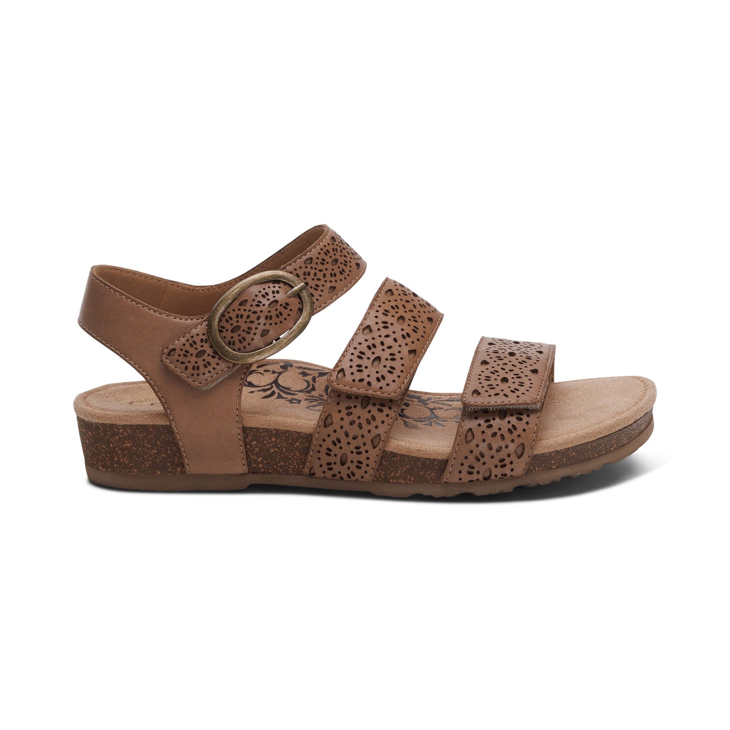 Women's Lilly Adjustable Quarter Strap Taupe Cutout