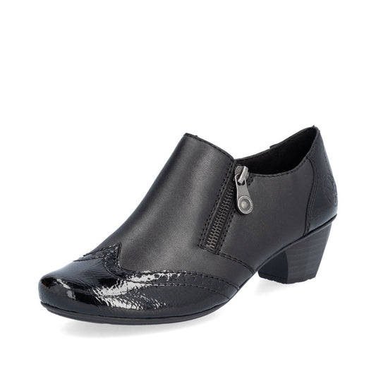 41757-00 Side Zip Heel Black