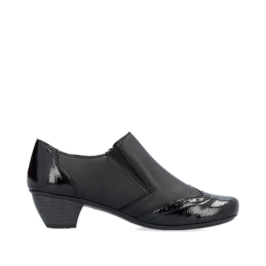 41757-00 Side Zip Heel Black